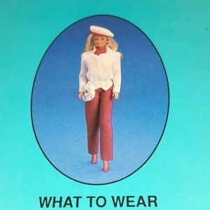 Vintage Barbie Card 1989 Barbie Just Us Girls Game Replacement Piece